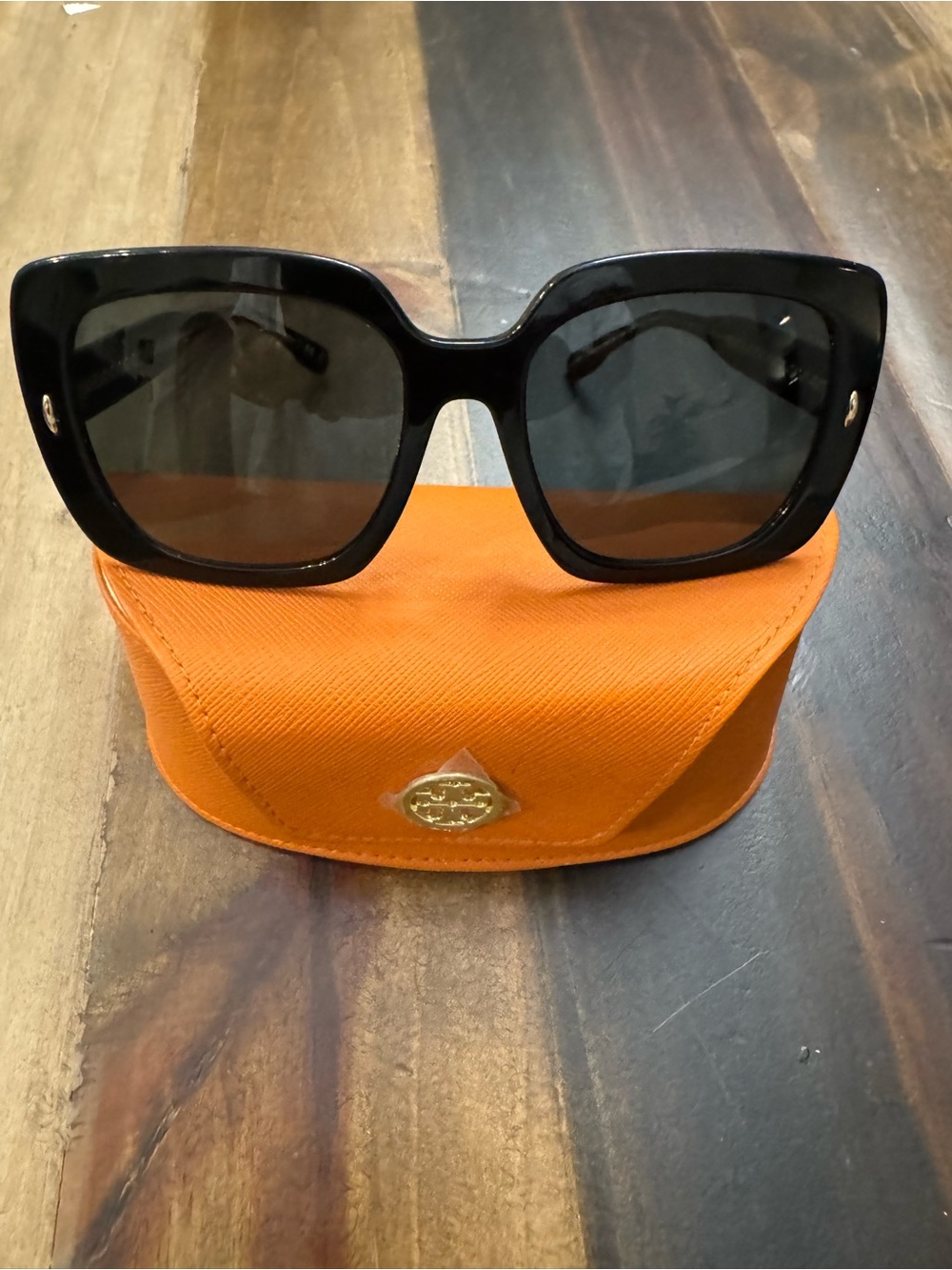 Tory Burch Black Oversized Square Women's Sunglasses